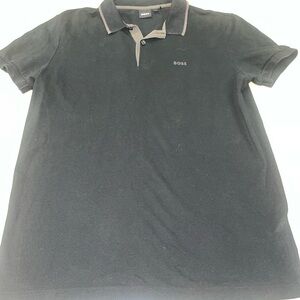 BOSS Men's Black Polo Shirt